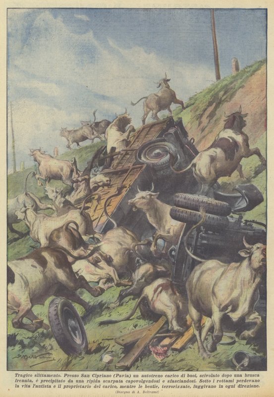 Tragisches Rutschen von Achille Beltrame