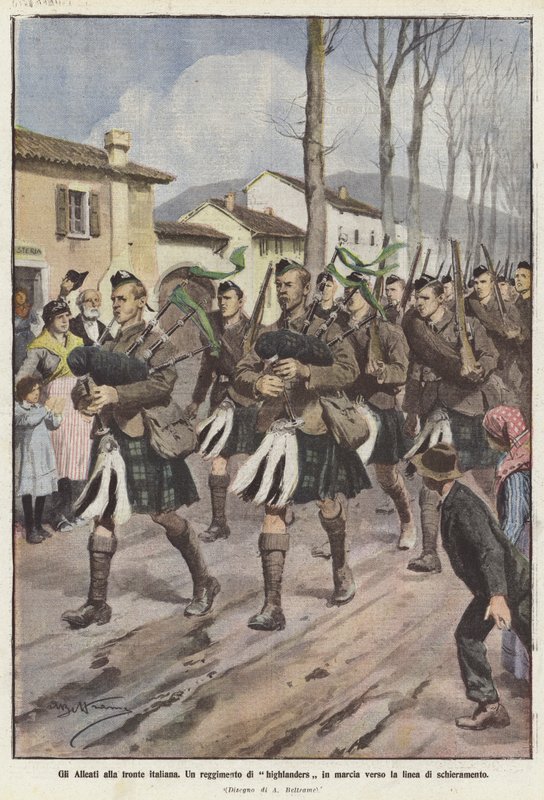 Die Alliierten an der italienischen Front von Achille Beltrame