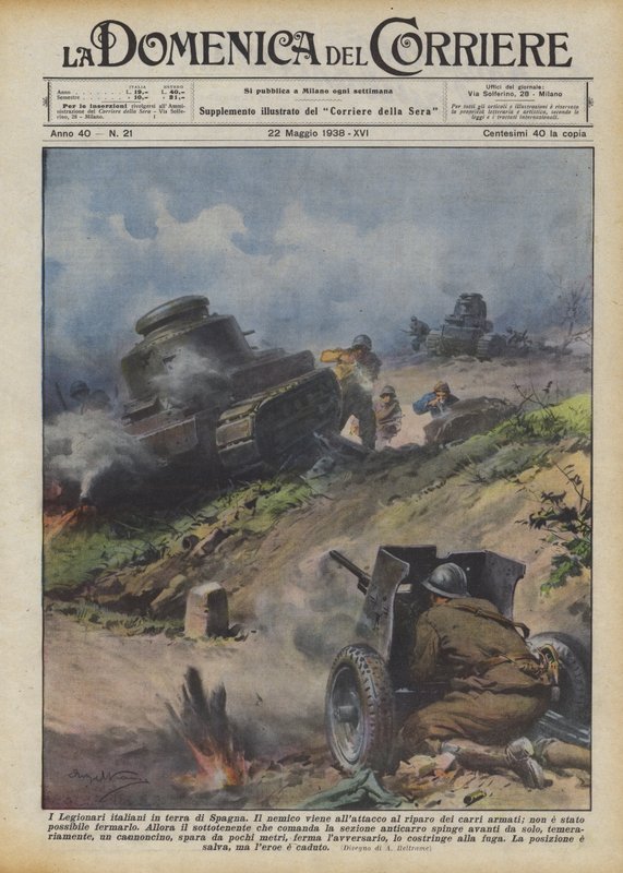 Die italienischen Legionäre in Spanien von Achille Beltrame