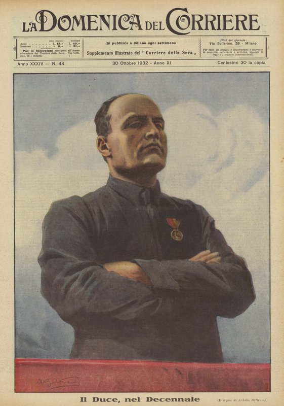 Der Duce, im Zehnjährigen von Achille Beltrame