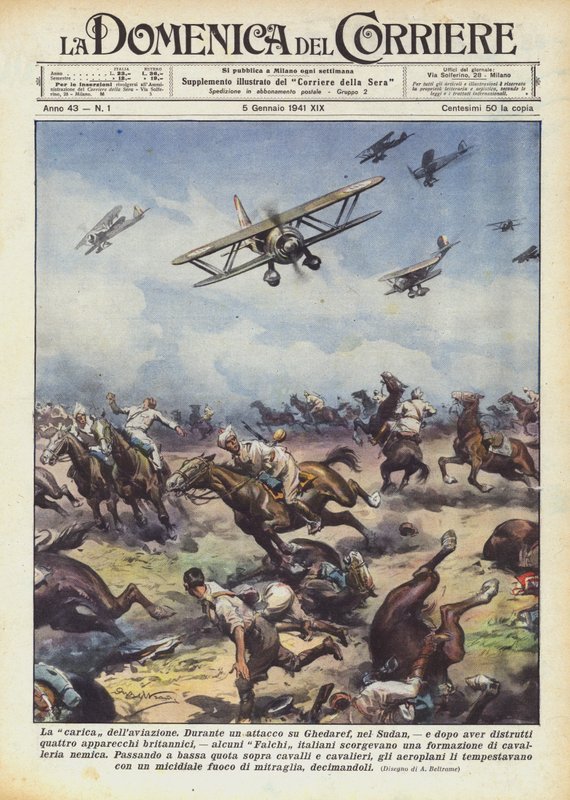 Der Angriff der Luftwaffe von Achille Beltrame