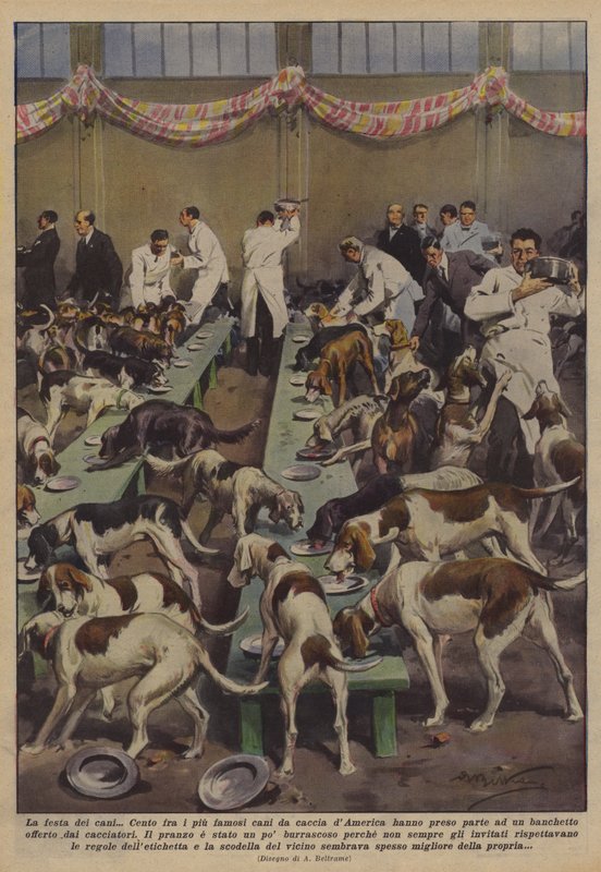 Das Fest der Hunde von Achille Beltrame