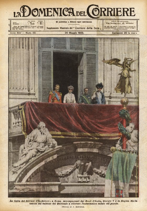 Der Besuch der englischen Monarchen in Rom von Achille Beltrame