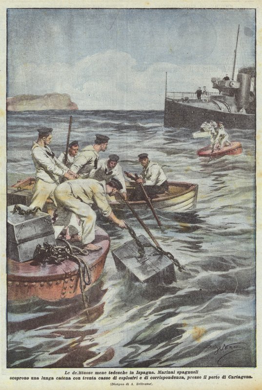 Die verbrecherischen deutschen Machenschaften in Spanien von Achille Beltrame
