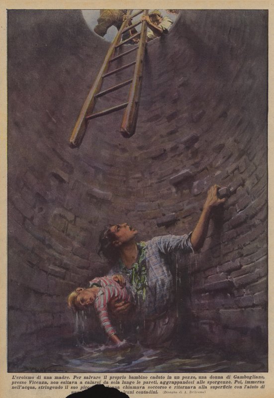 Der Heldentum einer Mutter von Achille Beltrame