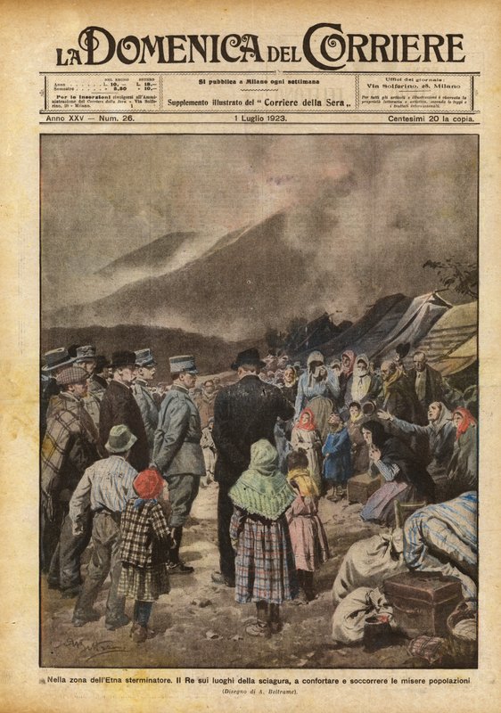 In der Zone des zerstörerischen Ätna von Achille Beltrame