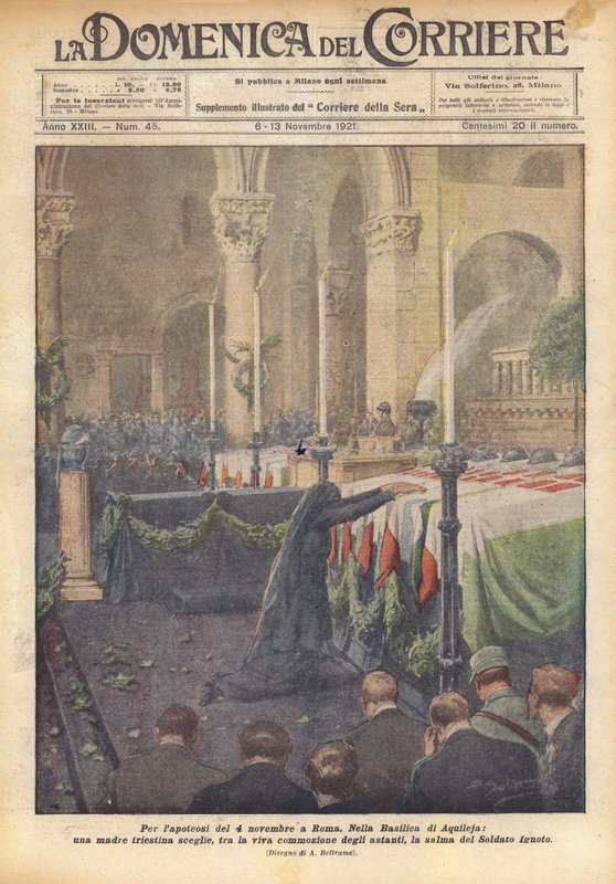 Für die Apotheose des 4. November in Rom von Achille Beltrame
