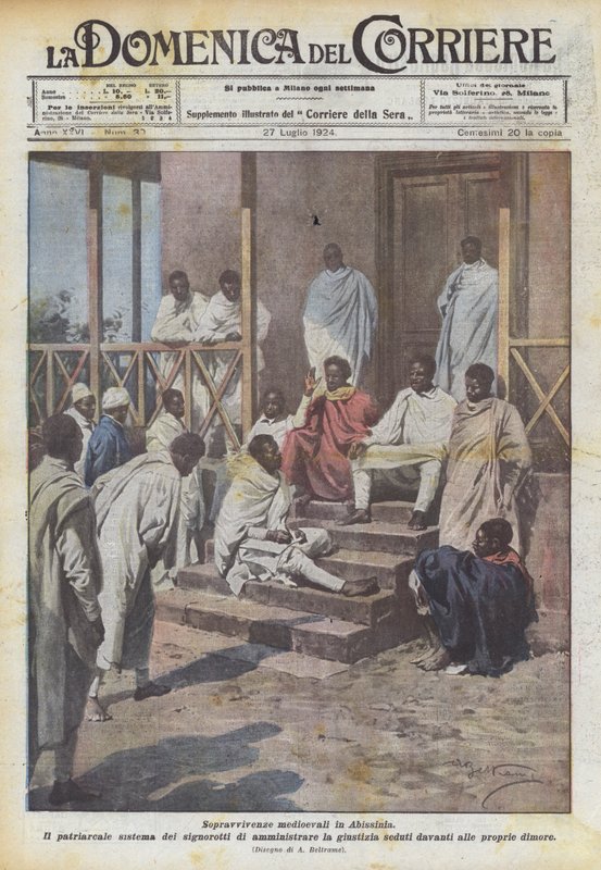 Mittelalterliche Überreste in Abessinien von Achille Beltrame