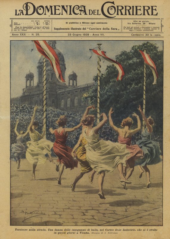Terpsichore auf der Straße von Achille Beltrame
