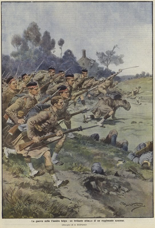 Der Krieg in Flandern von Achille Beltrame