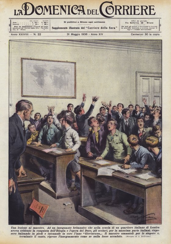 Eine Lektion für den Lehrer von Achille Beltrame