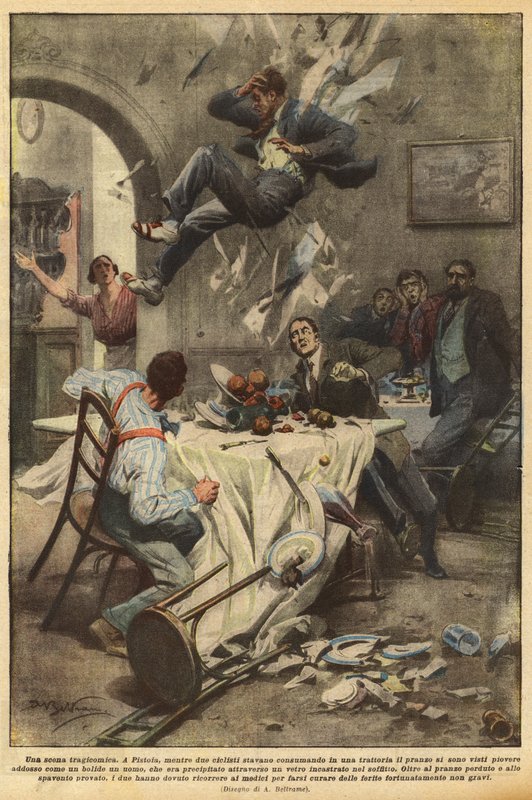Eine tragikomische Szene von Achille Beltrame