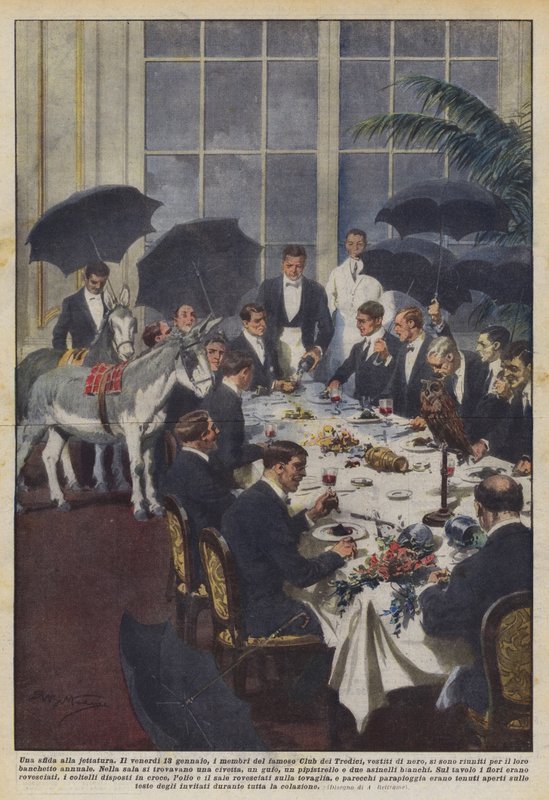 Eine Herausforderung an den Aberglauben von Achille Beltrame