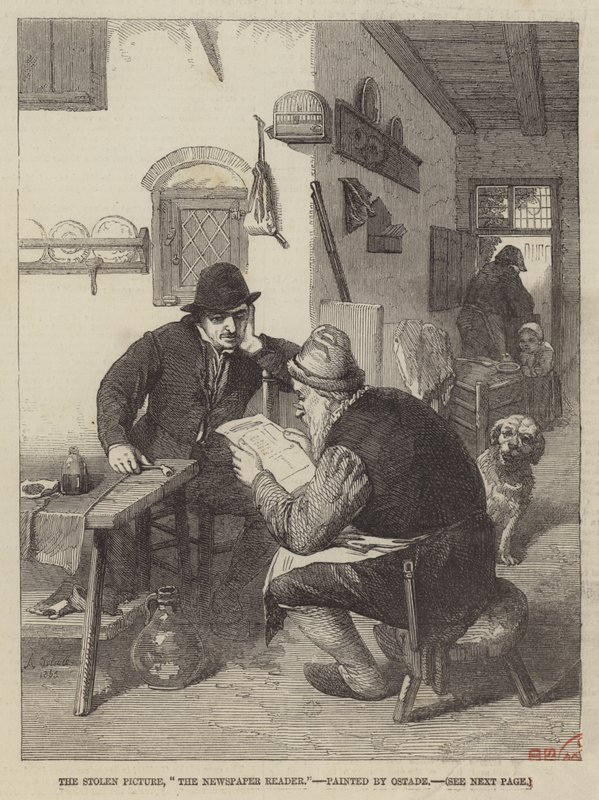Der Zeitungsleser von Adriaen Jansz. van Ostade