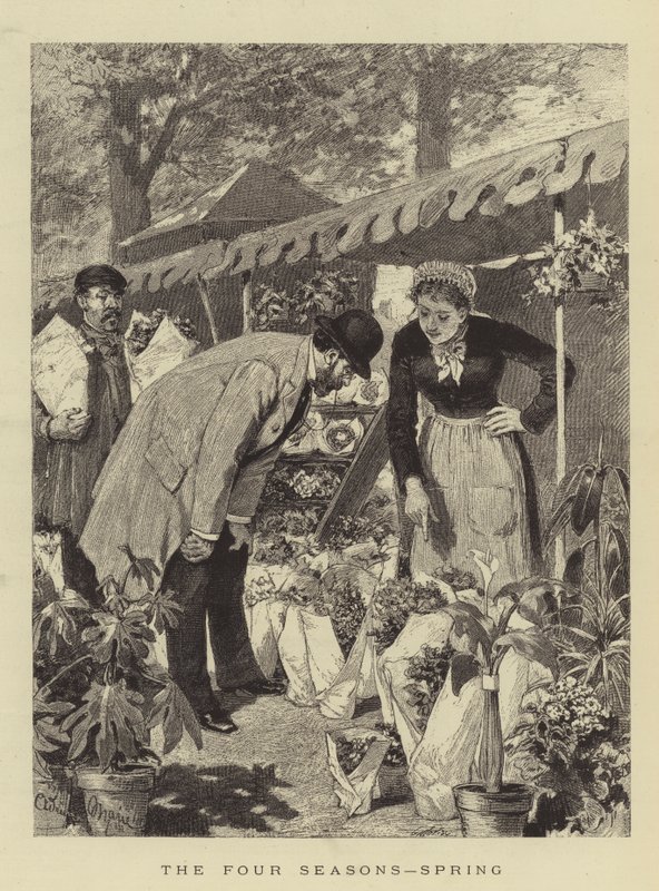 Die vier Jahreszeiten, Frühling von Adrien Emmanuel Marie