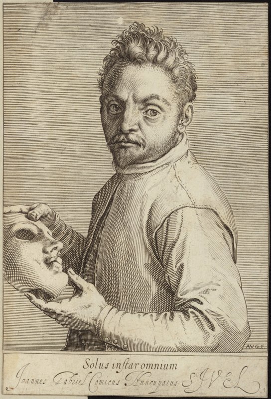 Porträt von Giovanni Gabrielli von Agostino Carracci