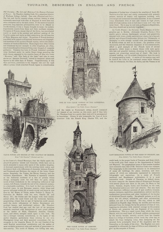 Touraine, beschrieben in Englisch und Französisch von Albert Robida