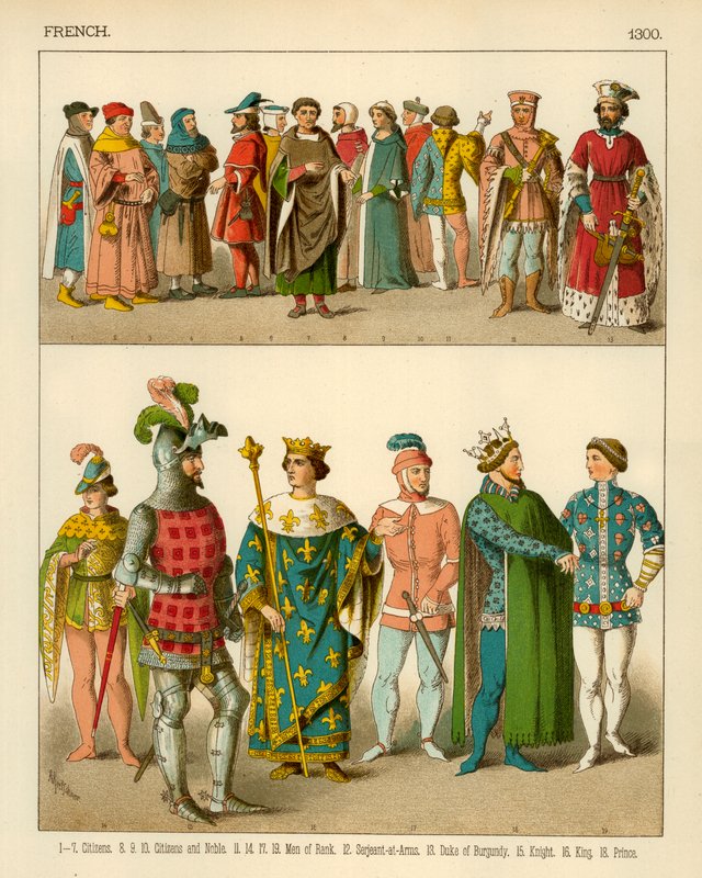 Französisches Kostüm 1300 von Albert Kretschmer
