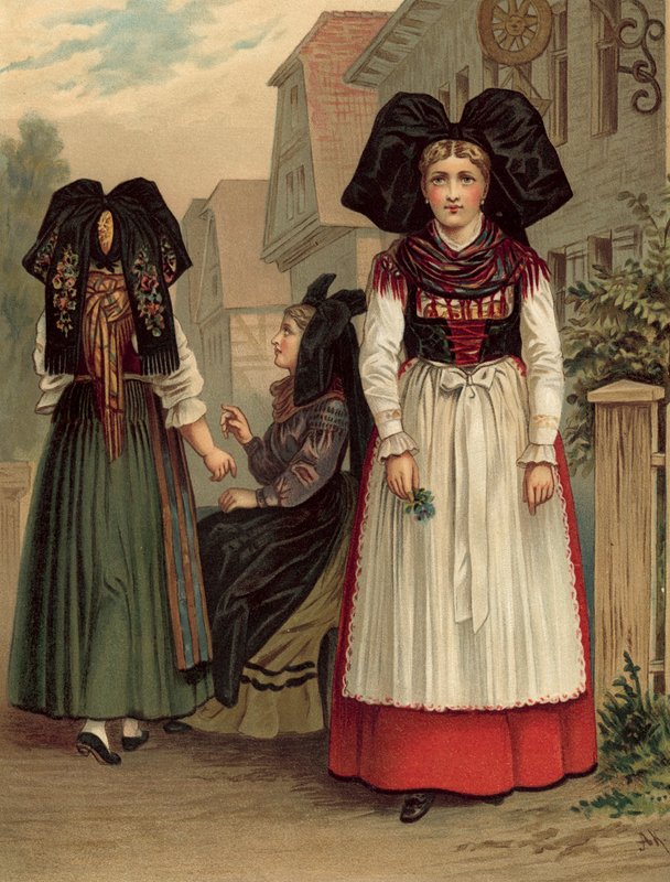 Deutsche Tracht, Elsass Geispolsheim von Albert Kretschmer