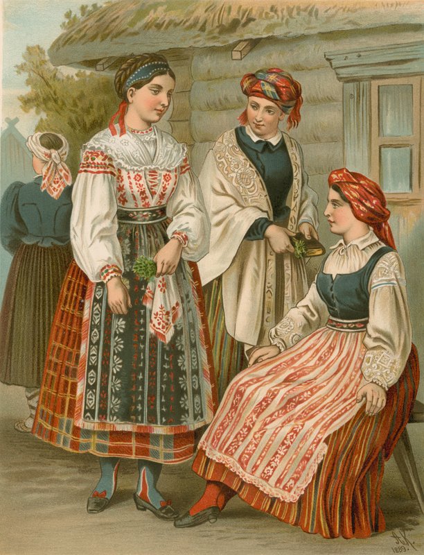 Deutsche Tracht, Litauen von Albert Kretschmer