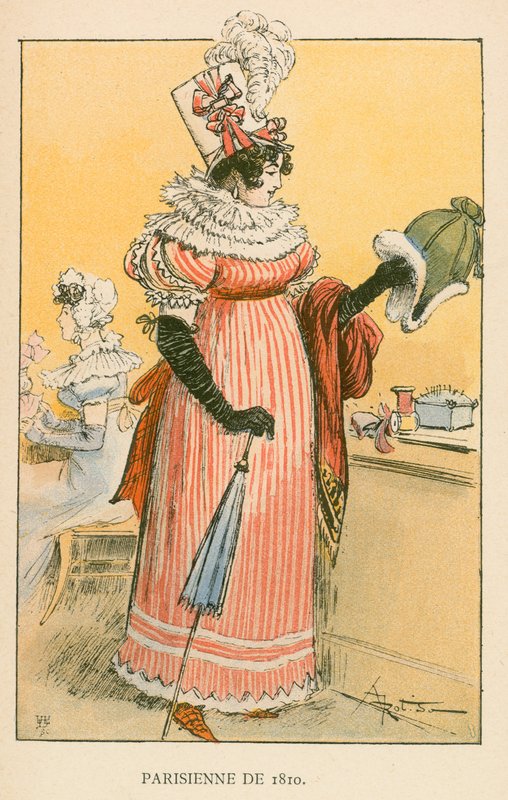 Pariserin von 1810 von Albert Robida