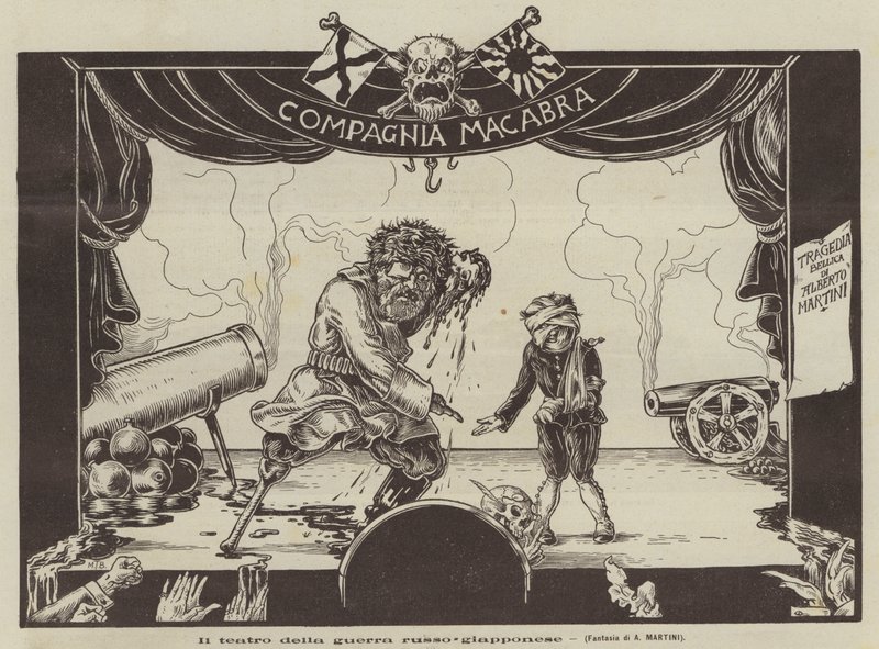 Das Theater des Russisch-Japanischen Krieges von Alberto Martini