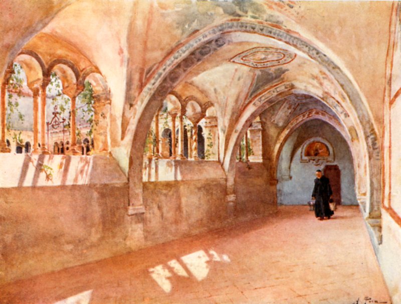 Kreuzgänge in Santa Scholastica, Subiaco von Alberto Pisa