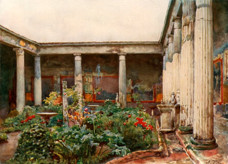 Peristyl des Hauses der Vettii von Alberto Pisa