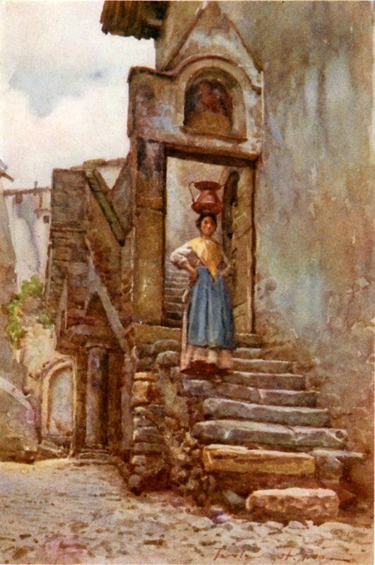 Römischer Bauer mit Kupferwasserkrug von Alberto Pisa
