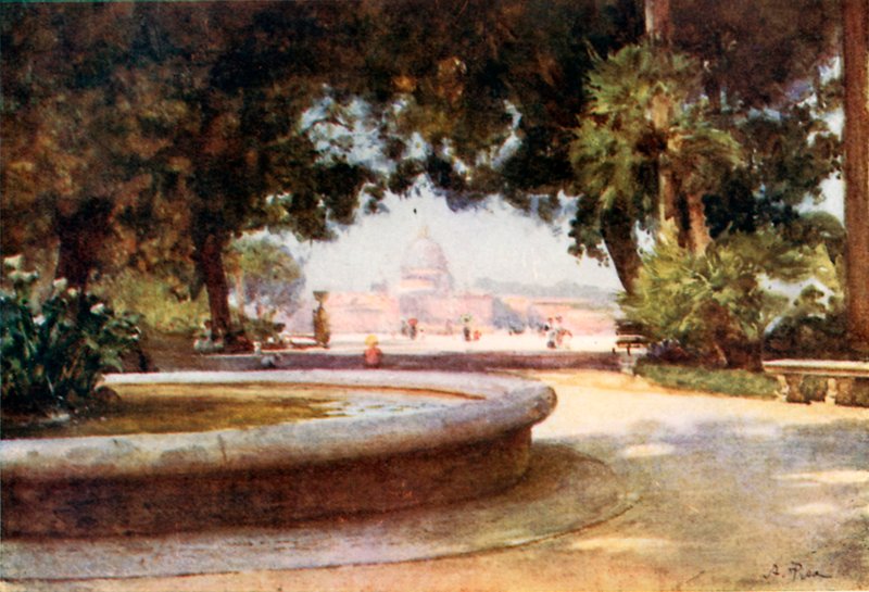 St. Peter vom Pincian-Garten aus von Alberto Pisa