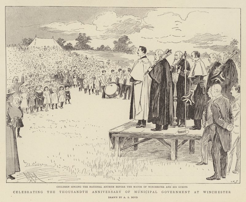 Feier des tausendjährigen Jubiläums der Kommunalverwaltung in Winchester von Alexander Stuart Boyd