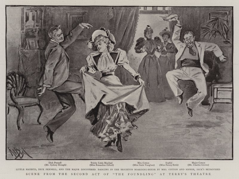 Szene aus dem zweiten Akt von The Foundling im Terry