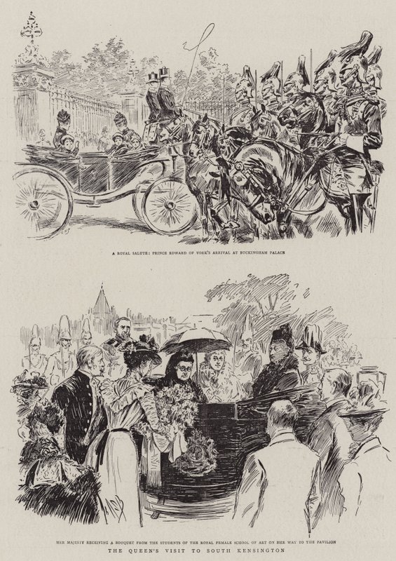 Der Besuch der Königin in South Kensington von Alexander Stuart Boyd