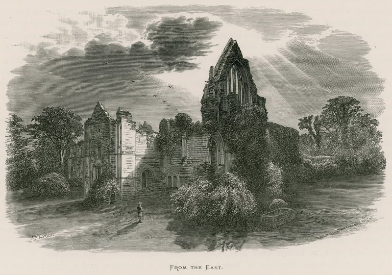 Dryburgh Abbey, vom Osten von Alexander Francis Lydon