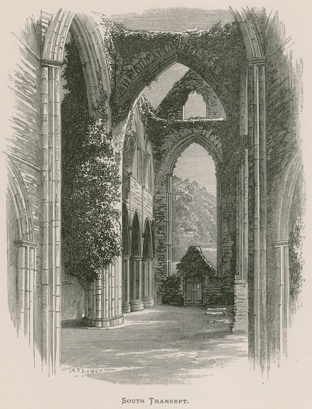 Tintern Abbey, Südliches Querschiff von Alexander Francis Lydon