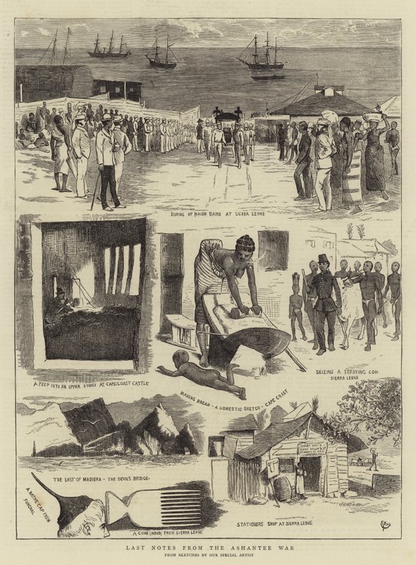Letzte Notizen aus dem Ashantee-Krieg von Alfred Chantrey Corbould