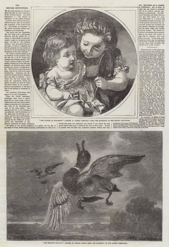 Die British Institution von Alfred Chantrey Corbould