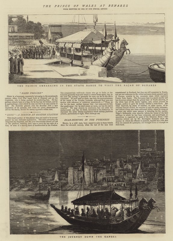 Der Prinz von Wales in Benares von Alfred Chantrey Corbould