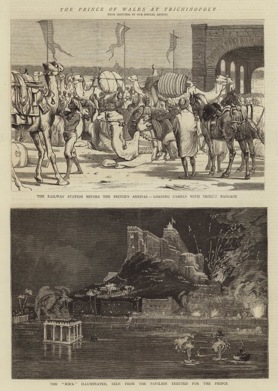 Der Prinz von Wales in Trichinopoly von Alfred Chantrey Corbould