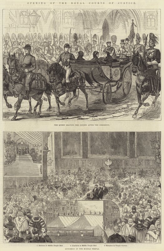 Eröffnung der Royal Courts of Justice von Alfred Courbould