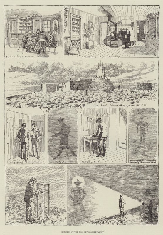 Skizzen am Ben Nevis Observatorium von Alfred Courbould