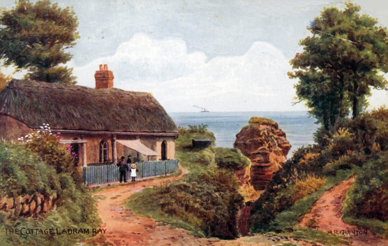 Das Cottage, Ladram Bay von Alfred Robert Quinton