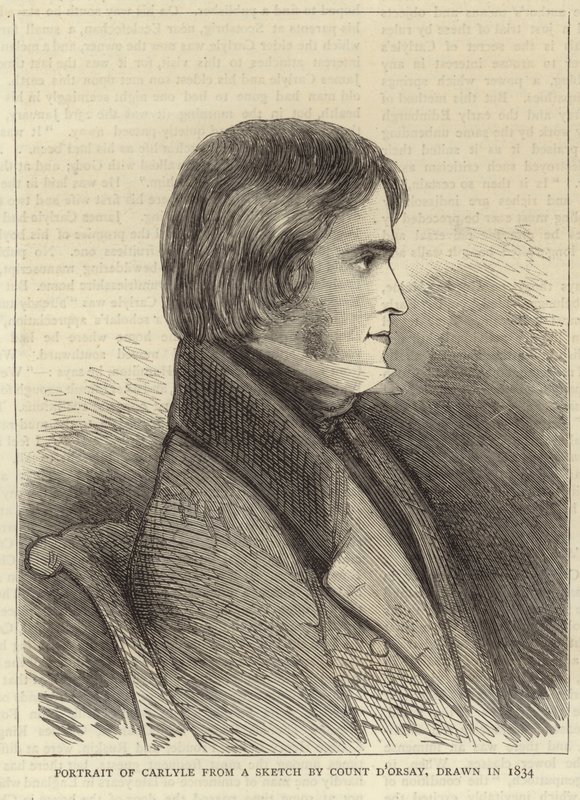 Porträt von Thomas Carlyle von Alfred Comte d