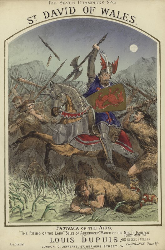 Titelblatt von St. David von Wales von Alfred Concanen