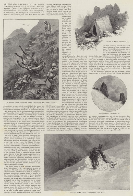 Herr Edward Whymper in den Anden von Alfred Courbould