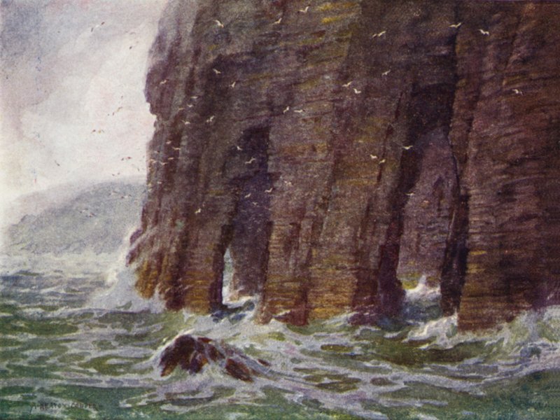 Kathedralenklippen, Achill Island von Alfred Heaton Cooper