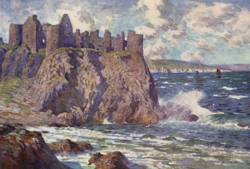 Dunluce Castle, Giants Causeway von Alfred Heaton Cooper