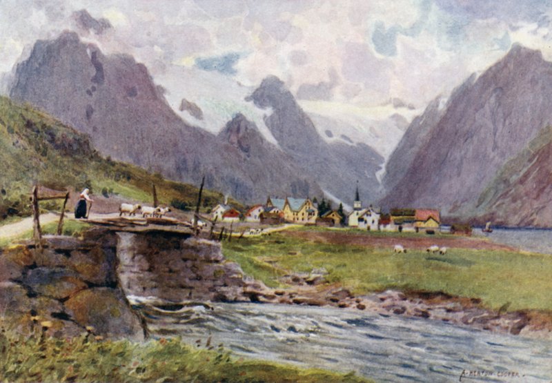 Fjaerland, Sognefjord von Alfred Heaton Cooper