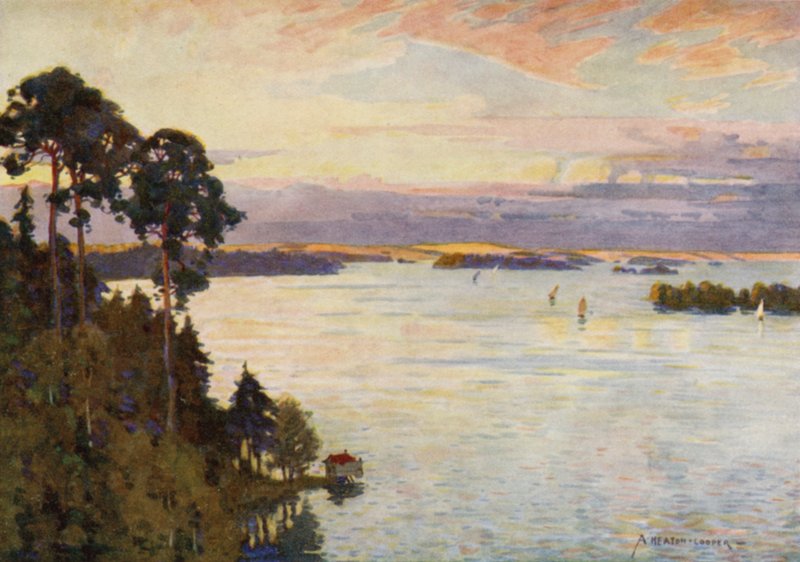 Inseln in der Ostsee, nahe Stockholm von Alfred Heaton Cooper