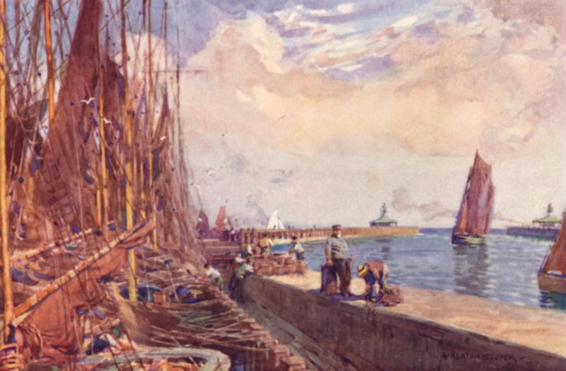 Lowestoft Hafen, Suffolk von Alfred Heaton Cooper